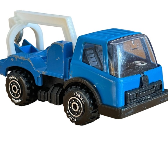 Vintage 1970s made in Japan Tonka Mites Blue Wrecker truck - Picture 3 of 16